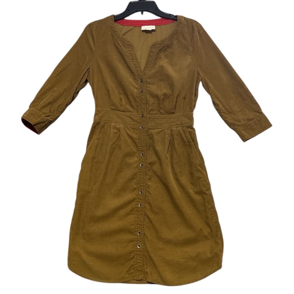 Maeve Brown Long Sleeve Dress